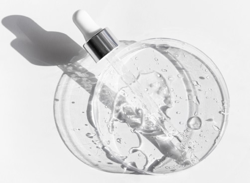 Clear plastic bottle with a dropper top, designed for dispensing liquids easily and accurately.