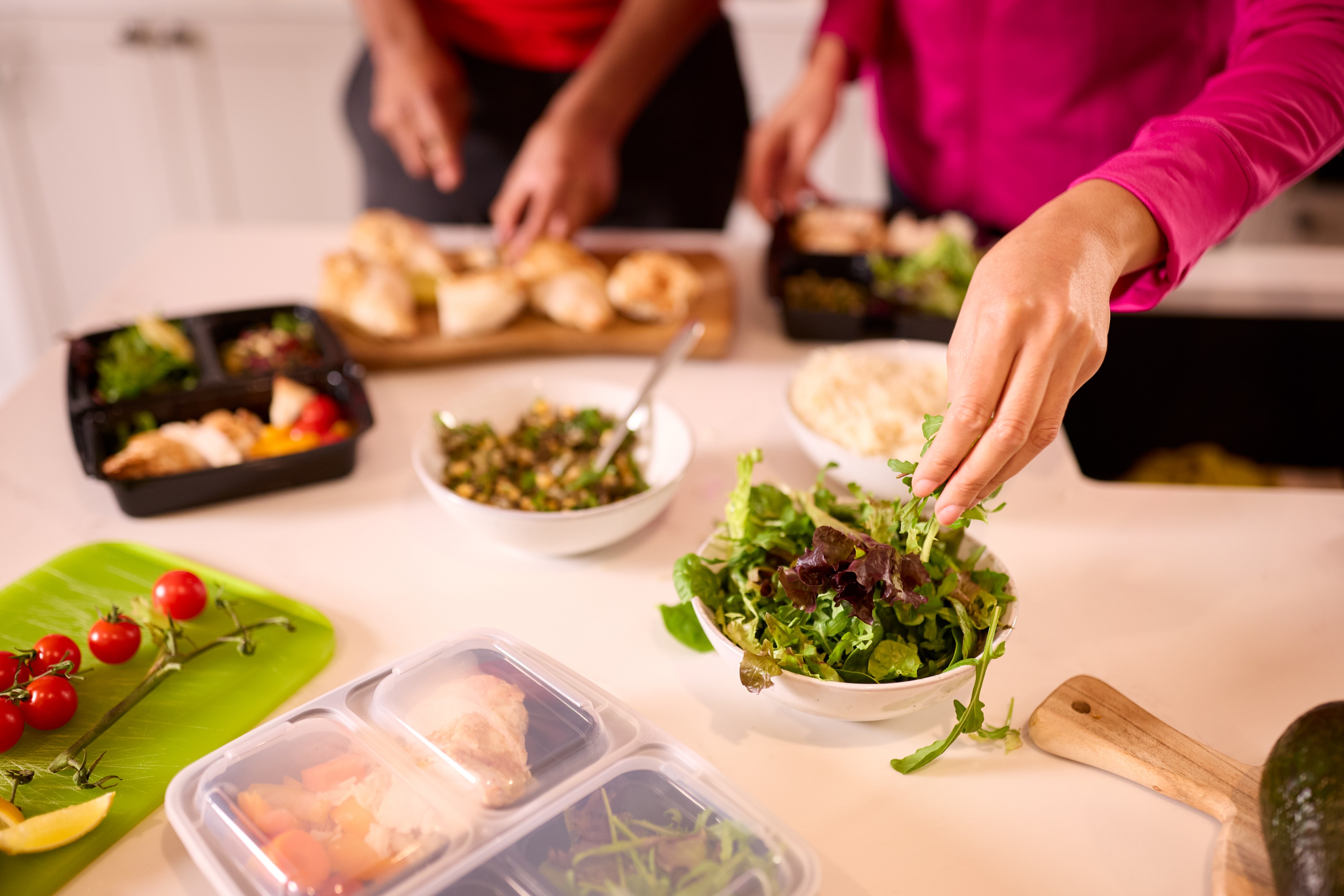 preparing healthy meals